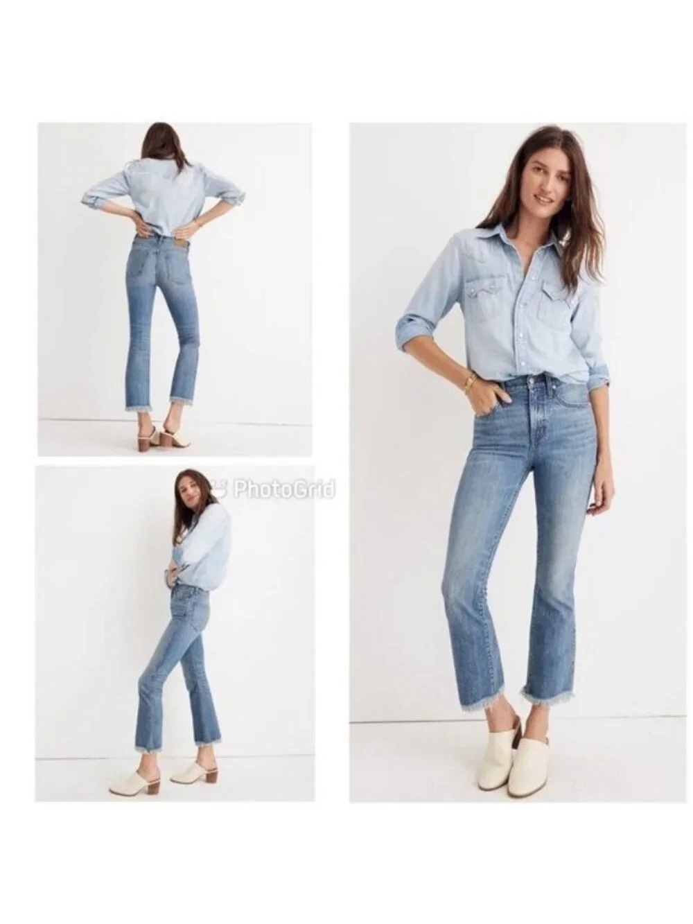 Madewell Cali Demi-Boot Jeans in Comfort Stretch J8758  Eco Edition size 23